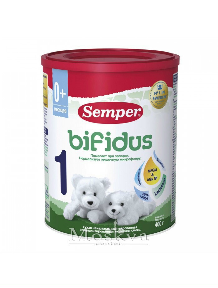 Sữa béo tăng cân Nga Semper bifidus số 1 hộp 400g (0 - 6 tháng)